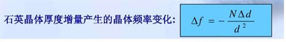 石英晶體厚度增量