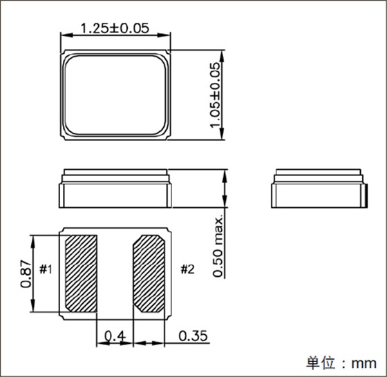 精工新型小型封裝SMD系列SC-12S晶振