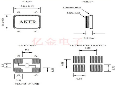 C1E-24.000-10-1010-R-24MHz-10PPM-10PF-2016-AKER