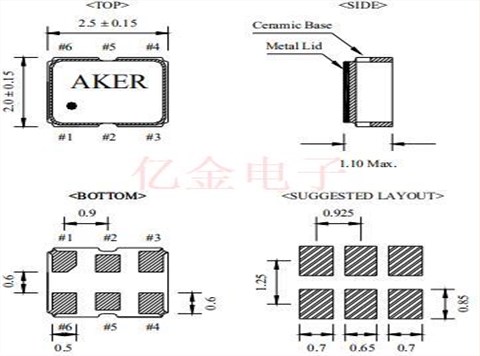 安基高品質晶體,S2A-LVDS差分振蕩器,S2A3305-120.000-L-X-R晶振