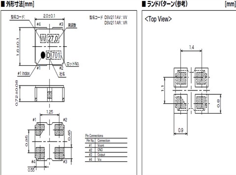 日本進口KDS晶振,6G通訊模塊晶振,DSV211AV 48MHz晶振