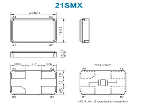 SMI晶振|21SMX貼片晶振|21M400-8|6G基站晶振