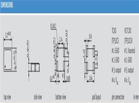 Jauch品牌|O 32.0-JTP32CSV-D-K-3.0-1510-0510-LF|6G路由器晶振