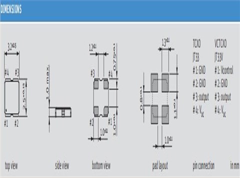 Jauch品牌|O 16.0-JT33-D-A-3.0-1.5-LF|6G無線模塊晶振