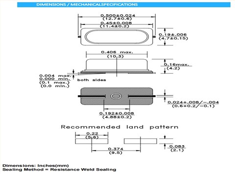 ELLS-4.000MHz-30-R120-D4-F-T,英國AEL晶振,車載電子晶振
