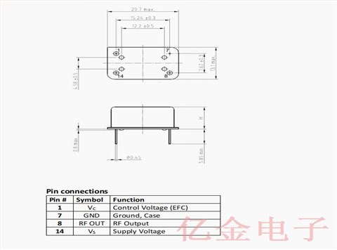 AXTAL晶振,VCXO壓控晶振,AXIS45S晶振,進口石英晶振,德國進口晶振