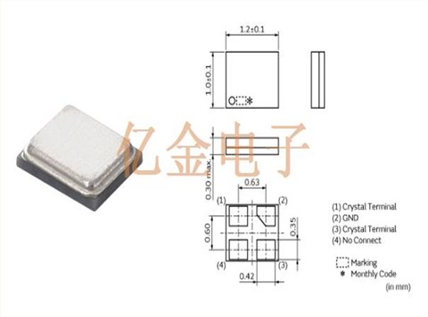 民用設(shè)備晶振,日本Murata晶振,進口XRCTD晶振,石英貼片晶體,XRCTD32M000N1P1AR0