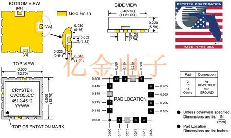 瑞斯克晶振廠商旗下新型4512MHZ電壓控制振蕩器性能解析